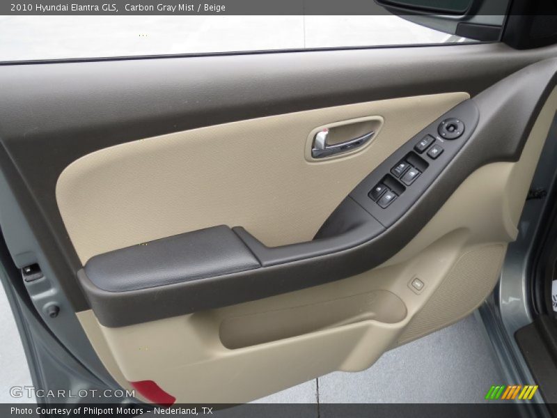 Carbon Gray Mist / Beige 2010 Hyundai Elantra GLS