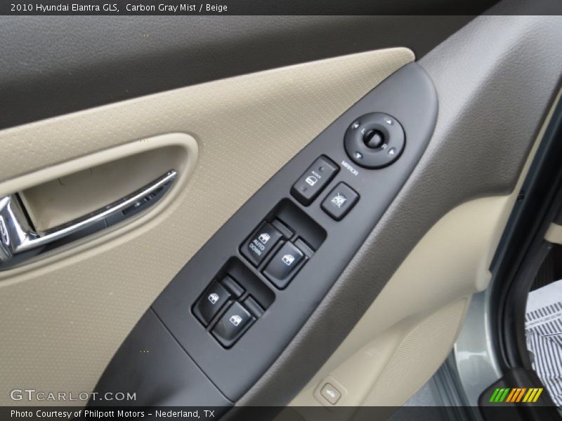 Carbon Gray Mist / Beige 2010 Hyundai Elantra GLS