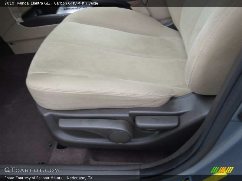 Carbon Gray Mist / Beige 2010 Hyundai Elantra GLS