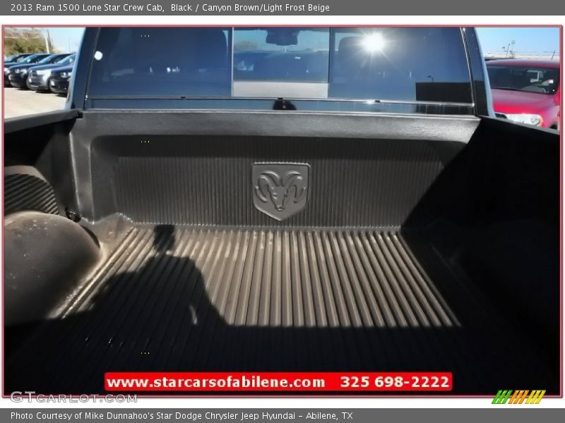 Black / Canyon Brown/Light Frost Beige 2013 Ram 1500 Lone Star Crew Cab