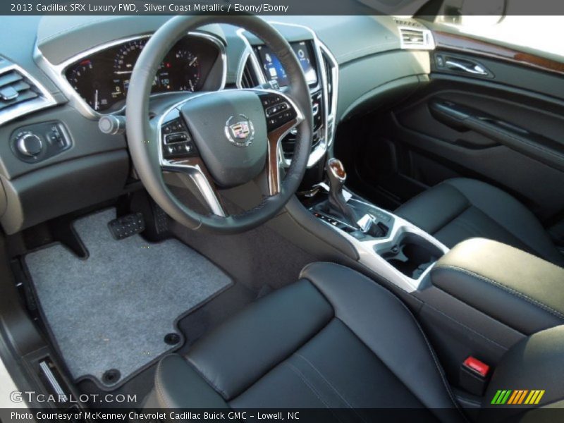 Silver Coast Metallic / Ebony/Ebony 2013 Cadillac SRX Luxury FWD
