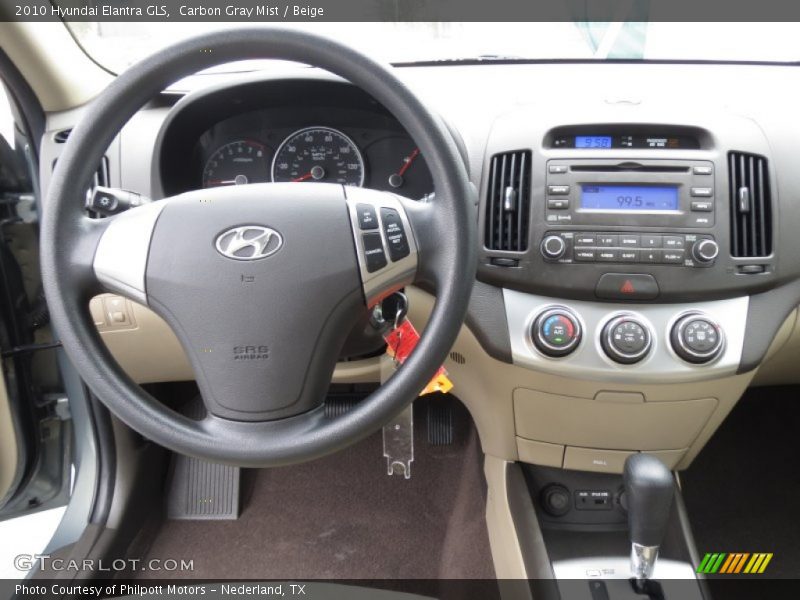 Carbon Gray Mist / Beige 2010 Hyundai Elantra GLS