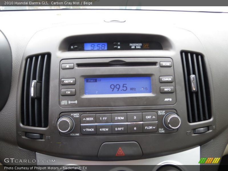 Carbon Gray Mist / Beige 2010 Hyundai Elantra GLS