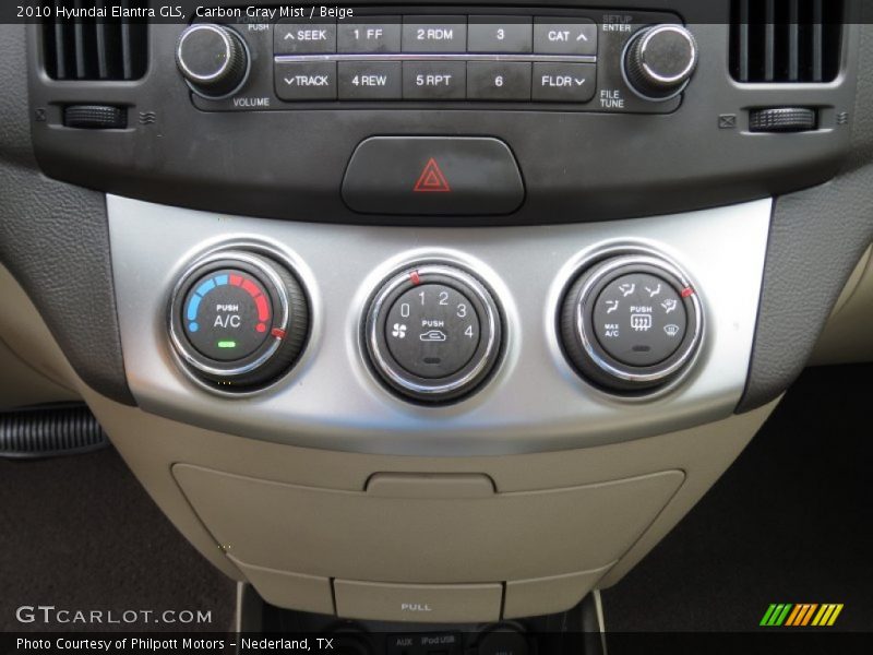 Carbon Gray Mist / Beige 2010 Hyundai Elantra GLS