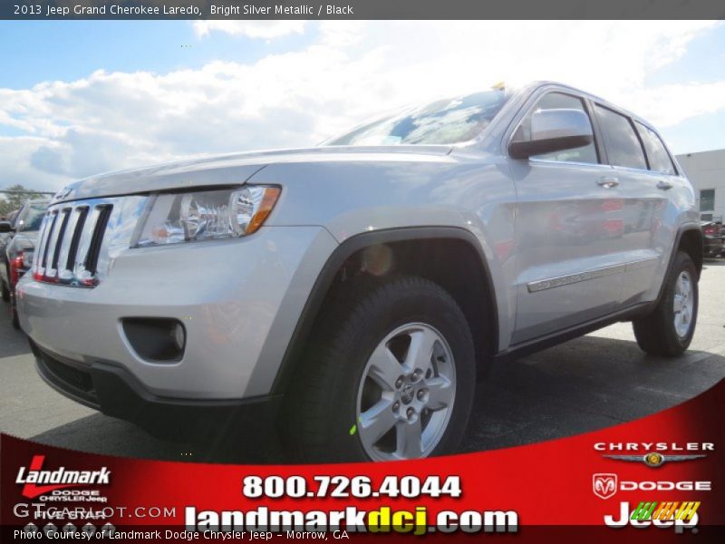 Bright Silver Metallic / Black 2013 Jeep Grand Cherokee Laredo