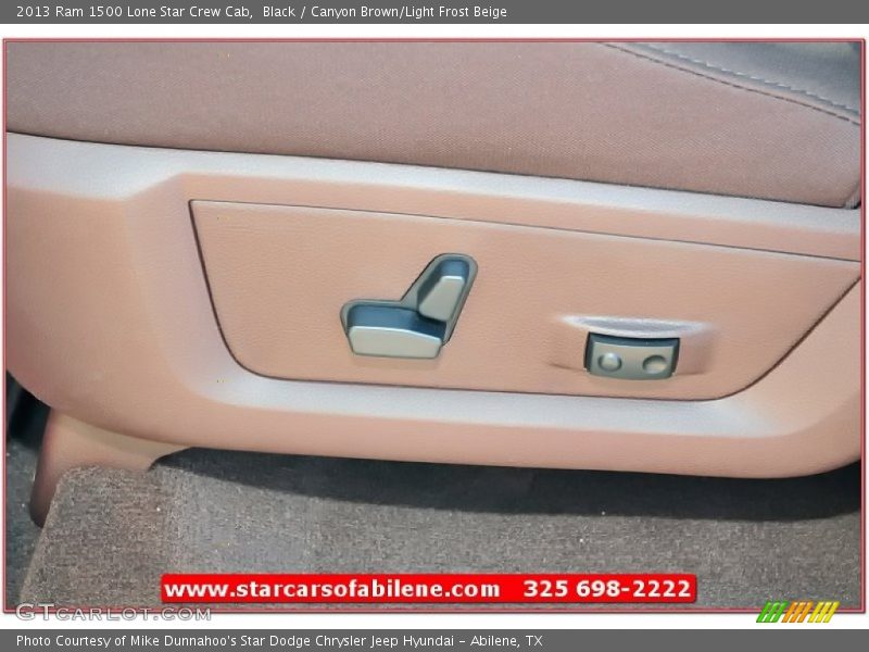 Black / Canyon Brown/Light Frost Beige 2013 Ram 1500 Lone Star Crew Cab