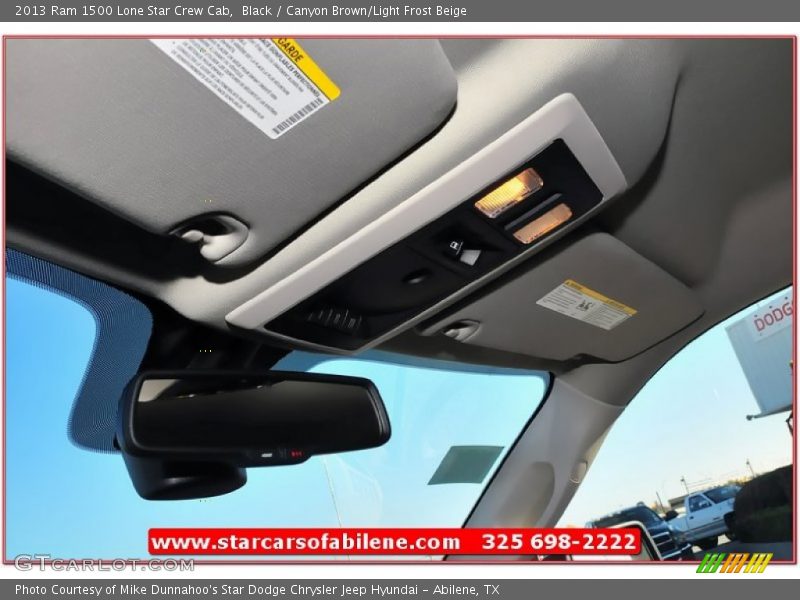 Black / Canyon Brown/Light Frost Beige 2013 Ram 1500 Lone Star Crew Cab