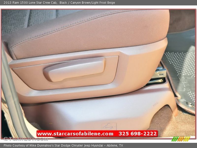 Black / Canyon Brown/Light Frost Beige 2013 Ram 1500 Lone Star Crew Cab