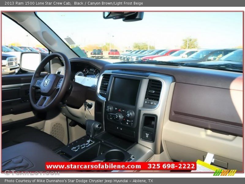 Black / Canyon Brown/Light Frost Beige 2013 Ram 1500 Lone Star Crew Cab