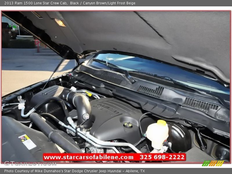 Black / Canyon Brown/Light Frost Beige 2013 Ram 1500 Lone Star Crew Cab