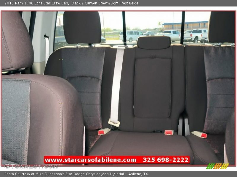 Black / Canyon Brown/Light Frost Beige 2013 Ram 1500 Lone Star Crew Cab