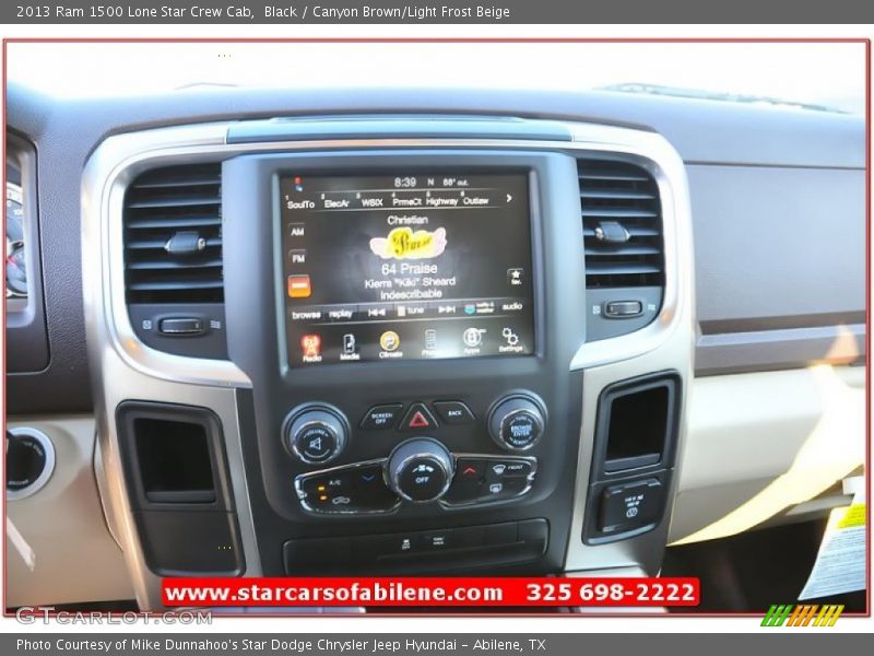 Black / Canyon Brown/Light Frost Beige 2013 Ram 1500 Lone Star Crew Cab