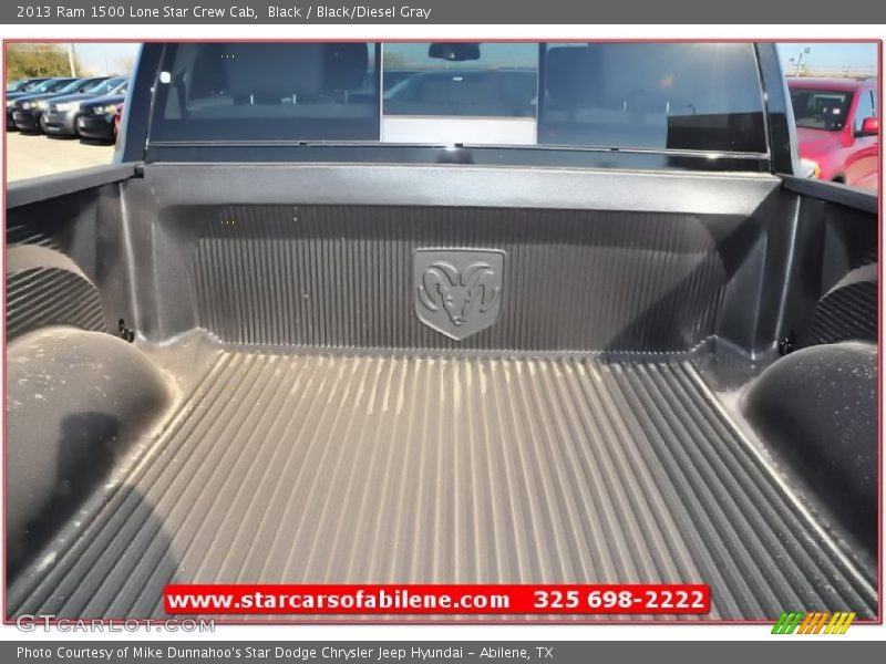 Black / Black/Diesel Gray 2013 Ram 1500 Lone Star Crew Cab