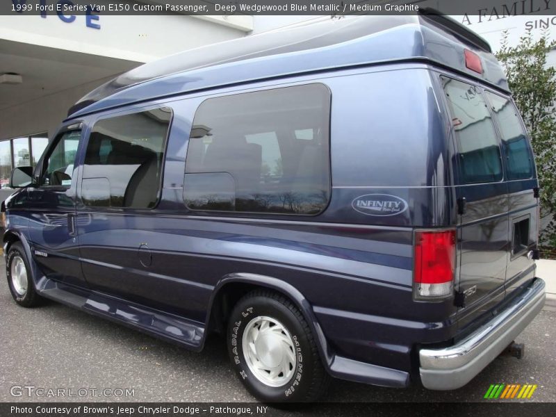 Deep Wedgewood Blue Metallic / Medium Graphite 1999 Ford E Series Van E150 Custom Passenger