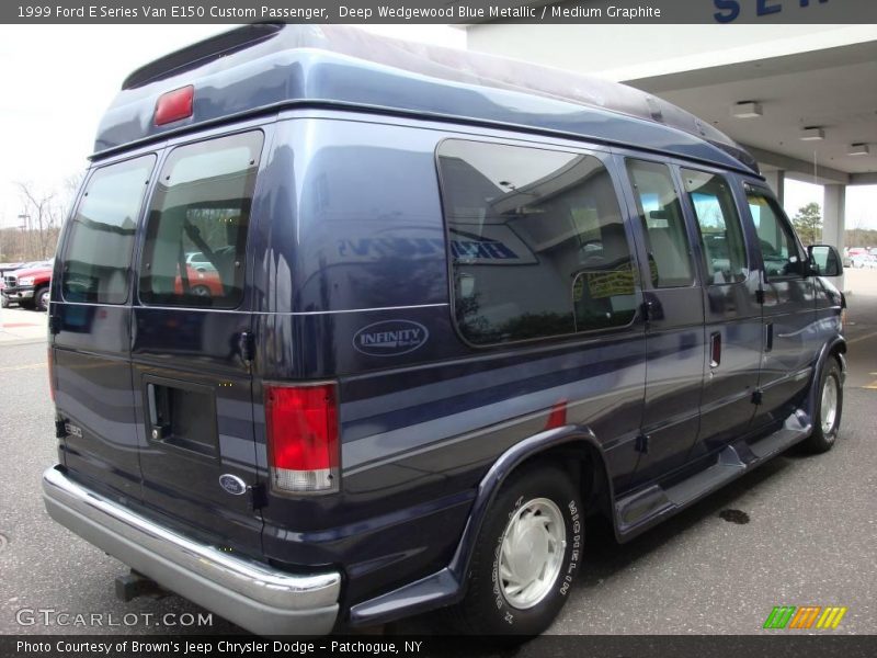 Deep Wedgewood Blue Metallic / Medium Graphite 1999 Ford E Series Van E150 Custom Passenger