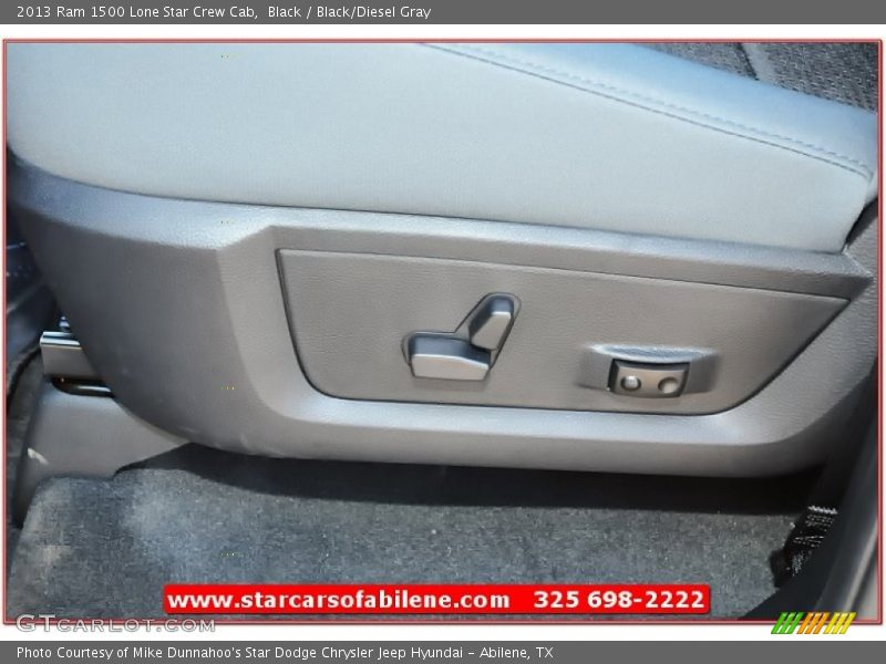 Black / Black/Diesel Gray 2013 Ram 1500 Lone Star Crew Cab