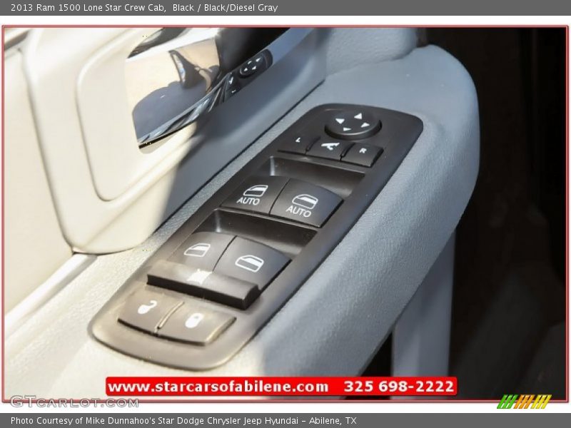 Black / Black/Diesel Gray 2013 Ram 1500 Lone Star Crew Cab