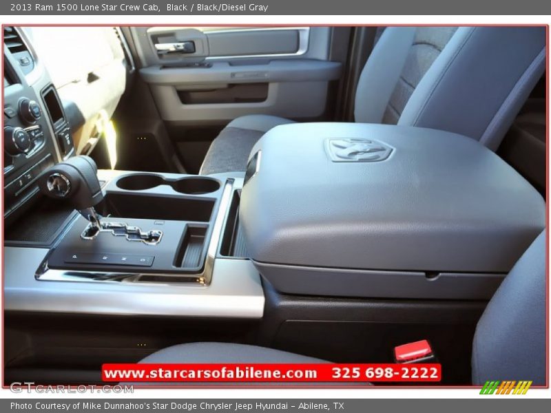 Black / Black/Diesel Gray 2013 Ram 1500 Lone Star Crew Cab