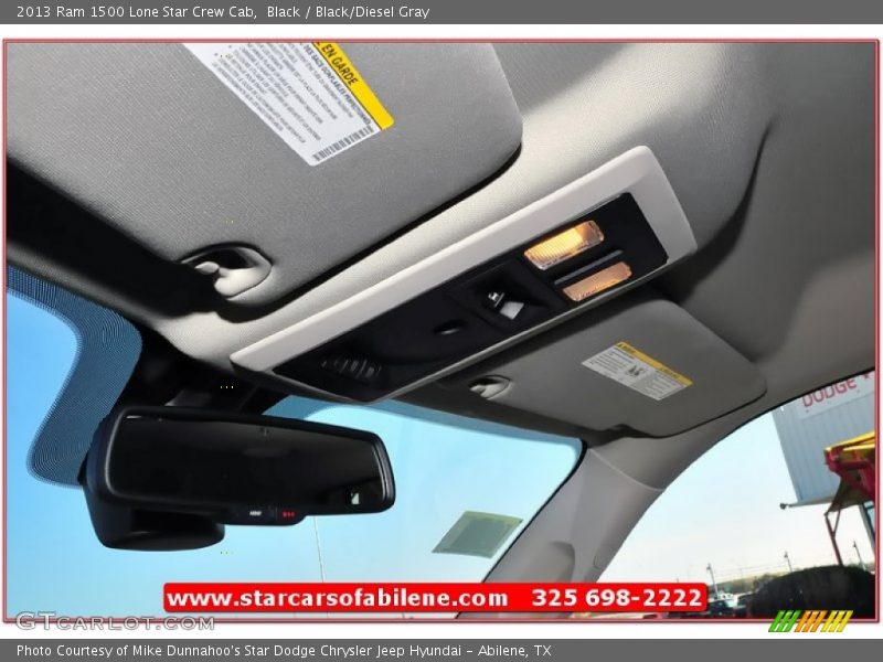 Black / Black/Diesel Gray 2013 Ram 1500 Lone Star Crew Cab