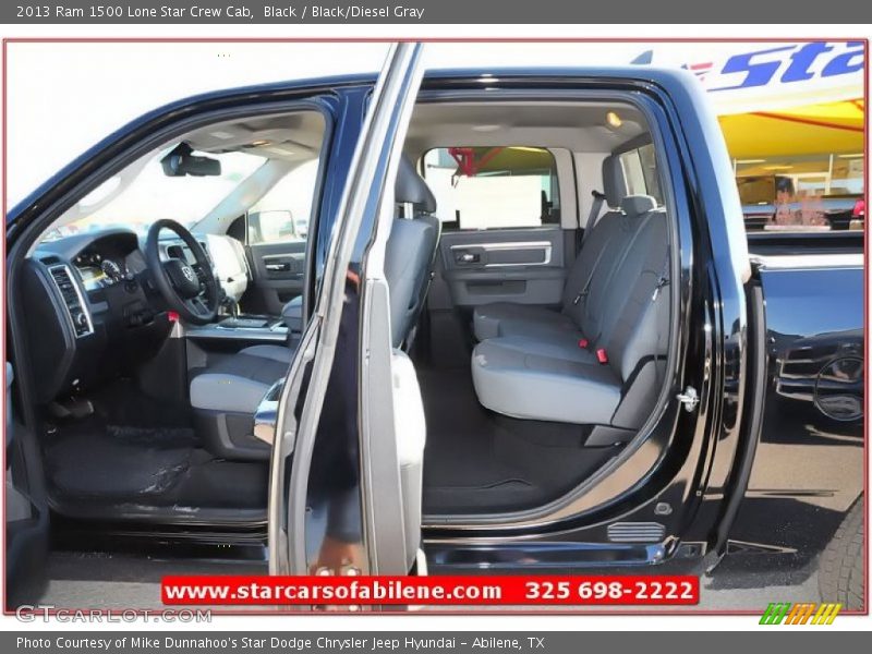 Black / Black/Diesel Gray 2013 Ram 1500 Lone Star Crew Cab