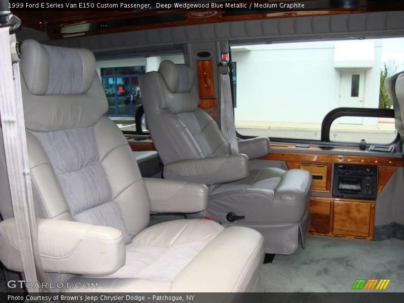 Deep Wedgewood Blue Metallic / Medium Graphite 1999 Ford E Series Van E150 Custom Passenger