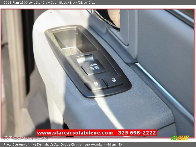 Black / Black/Diesel Gray 2013 Ram 1500 Lone Star Crew Cab