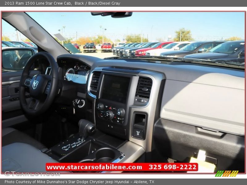 Black / Black/Diesel Gray 2013 Ram 1500 Lone Star Crew Cab