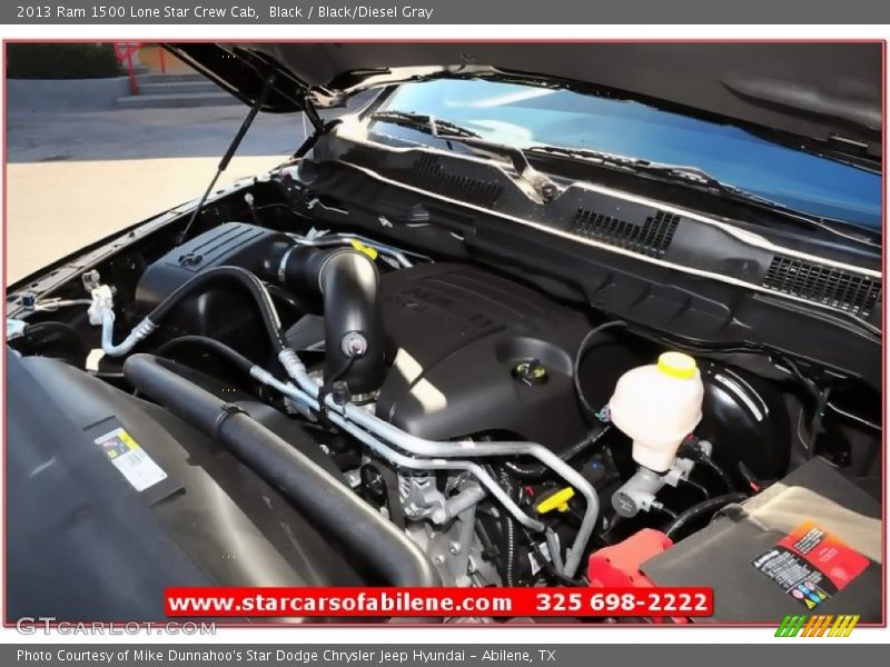 Black / Black/Diesel Gray 2013 Ram 1500 Lone Star Crew Cab