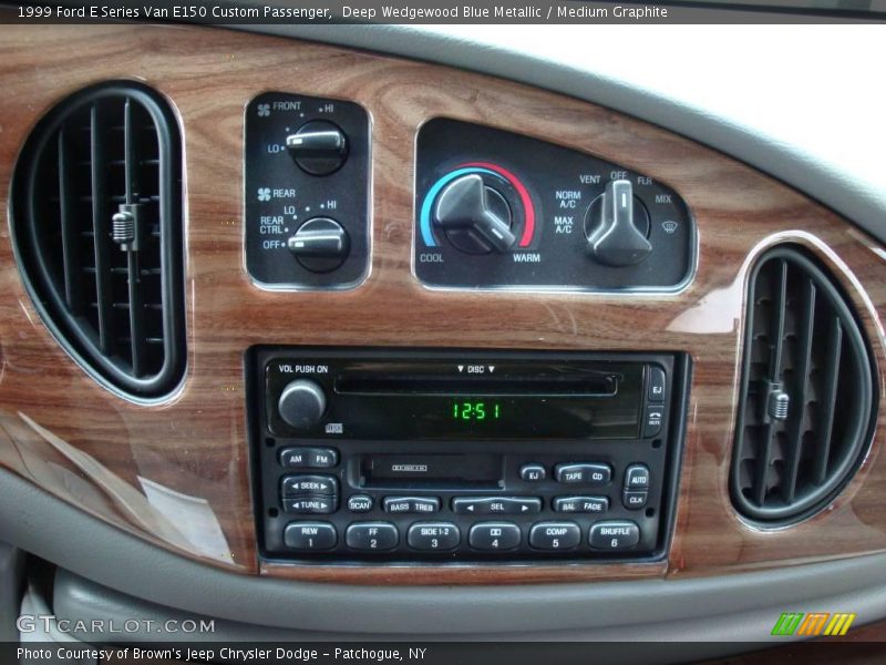Deep Wedgewood Blue Metallic / Medium Graphite 1999 Ford E Series Van E150 Custom Passenger
