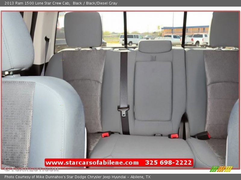 Black / Black/Diesel Gray 2013 Ram 1500 Lone Star Crew Cab