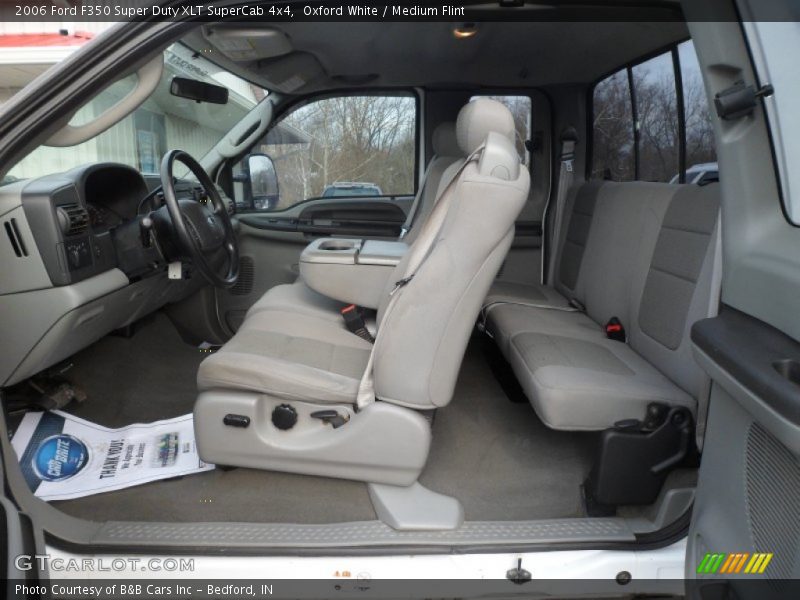 Oxford White / Medium Flint 2006 Ford F350 Super Duty XLT SuperCab 4x4
