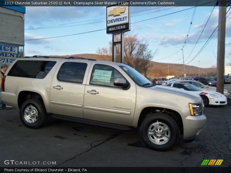 Champagne Silver Metallic / Light Cashmere/Dark Cashmere 2013 Chevrolet Suburban 2500 LS 4x4