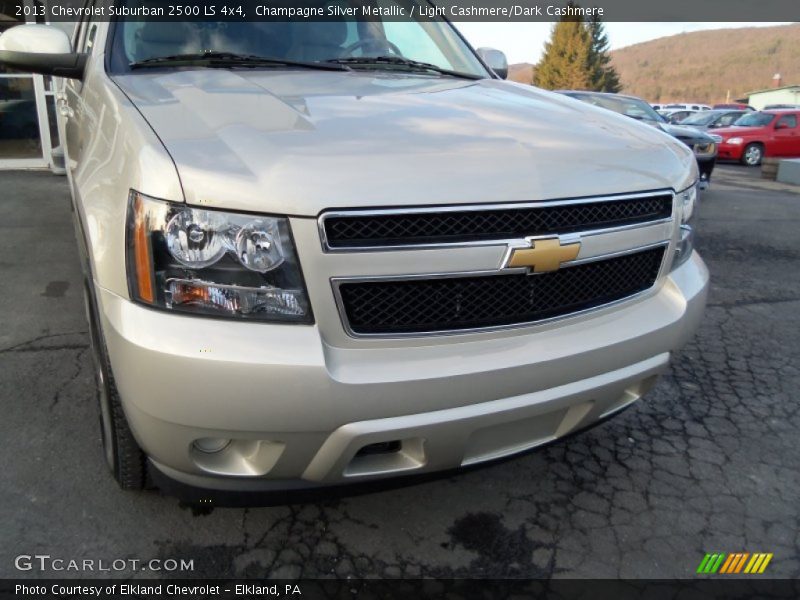 Champagne Silver Metallic / Light Cashmere/Dark Cashmere 2013 Chevrolet Suburban 2500 LS 4x4