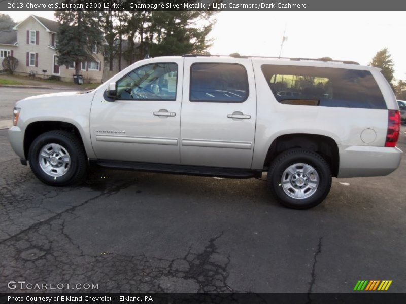 Champagne Silver Metallic / Light Cashmere/Dark Cashmere 2013 Chevrolet Suburban 2500 LS 4x4