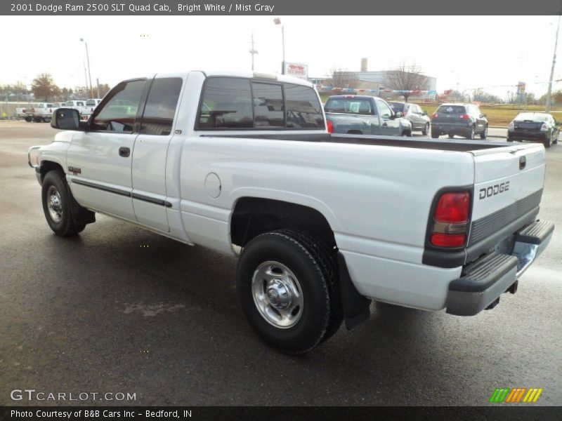 Bright White / Mist Gray 2001 Dodge Ram 2500 SLT Quad Cab