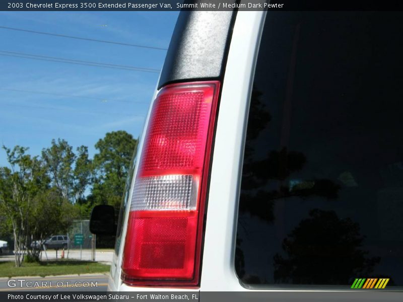 Summit White / Medium Dark Pewter 2003 Chevrolet Express 3500 Extended Passenger Van