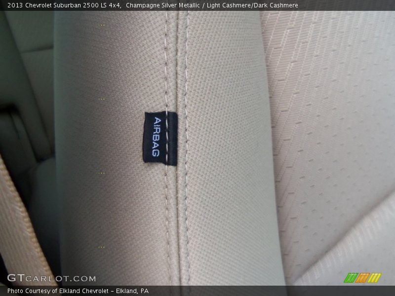 Champagne Silver Metallic / Light Cashmere/Dark Cashmere 2013 Chevrolet Suburban 2500 LS 4x4