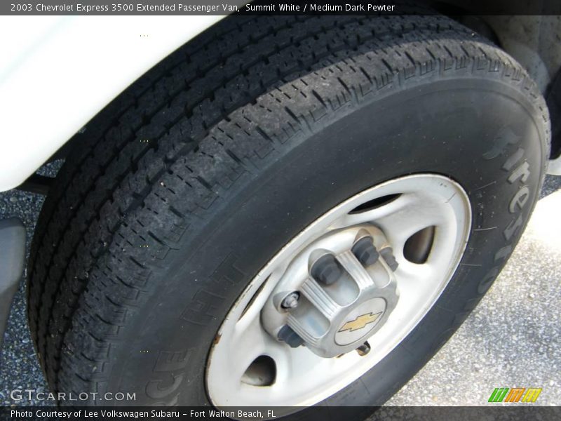 Summit White / Medium Dark Pewter 2003 Chevrolet Express 3500 Extended Passenger Van