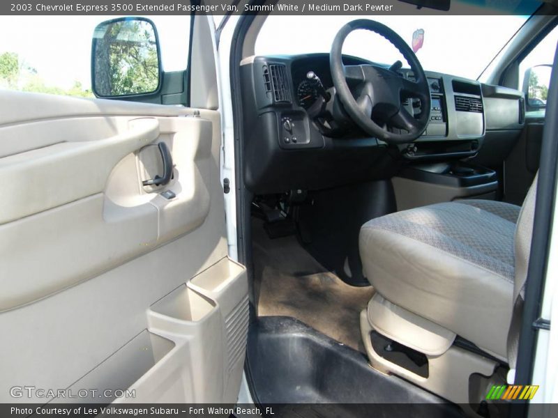 Summit White / Medium Dark Pewter 2003 Chevrolet Express 3500 Extended Passenger Van