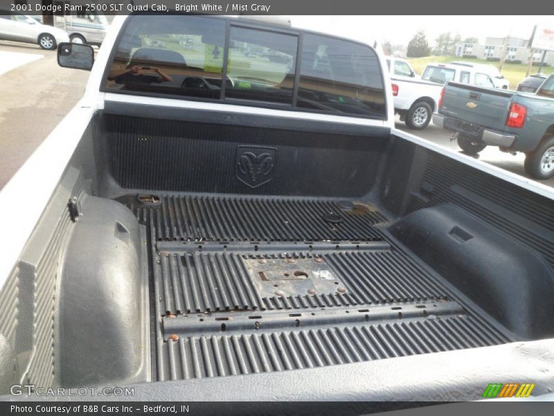 Bright White / Mist Gray 2001 Dodge Ram 2500 SLT Quad Cab