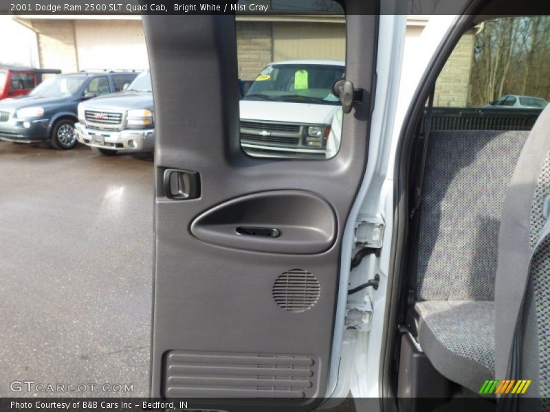 Bright White / Mist Gray 2001 Dodge Ram 2500 SLT Quad Cab