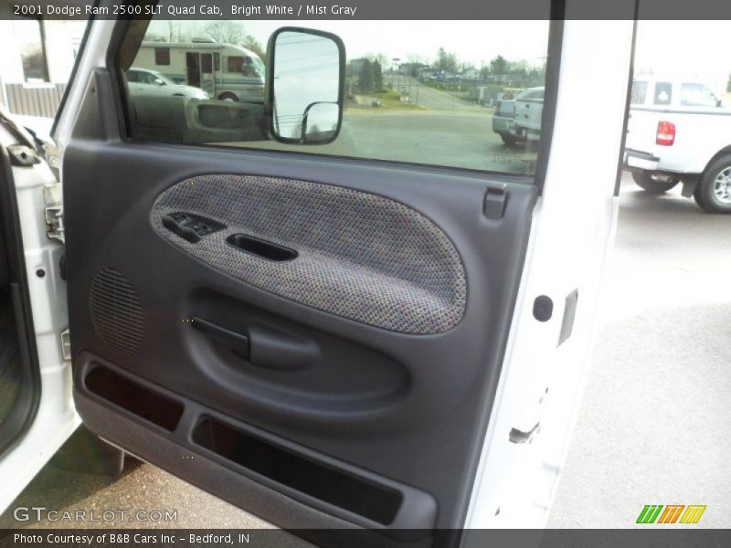 Bright White / Mist Gray 2001 Dodge Ram 2500 SLT Quad Cab