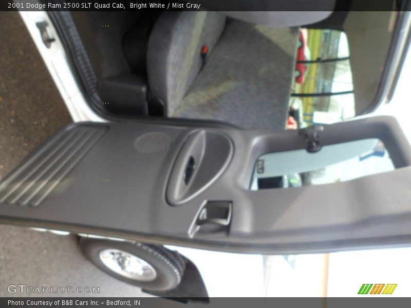 Bright White / Mist Gray 2001 Dodge Ram 2500 SLT Quad Cab