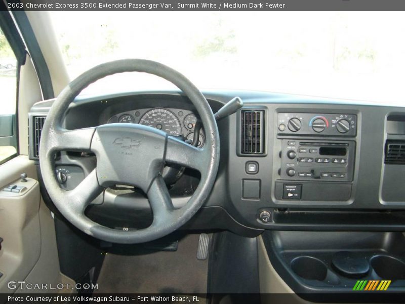 Summit White / Medium Dark Pewter 2003 Chevrolet Express 3500 Extended Passenger Van