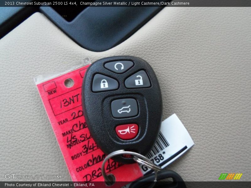 Champagne Silver Metallic / Light Cashmere/Dark Cashmere 2013 Chevrolet Suburban 2500 LS 4x4