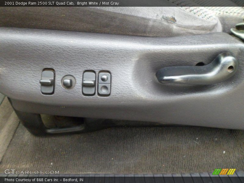 Bright White / Mist Gray 2001 Dodge Ram 2500 SLT Quad Cab