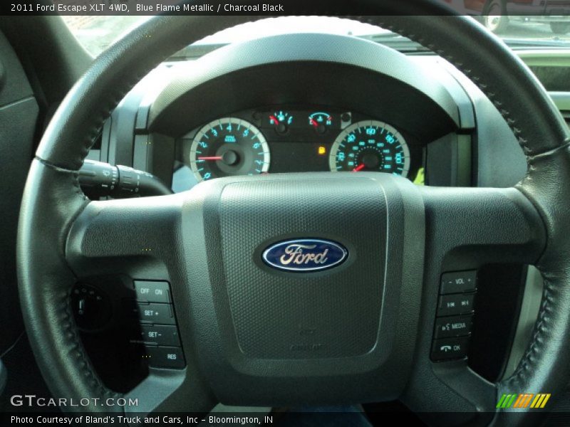 Blue Flame Metallic / Charcoal Black 2011 Ford Escape XLT 4WD