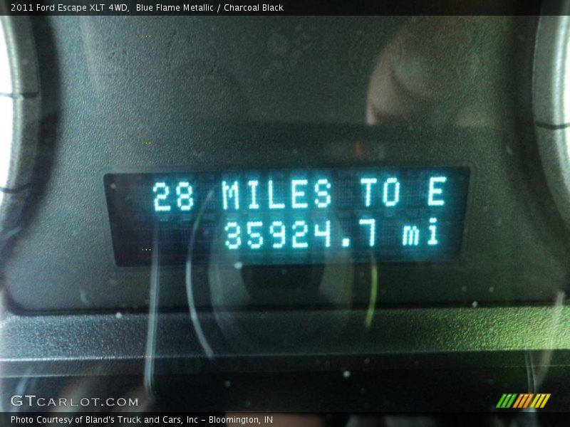 Blue Flame Metallic / Charcoal Black 2011 Ford Escape XLT 4WD