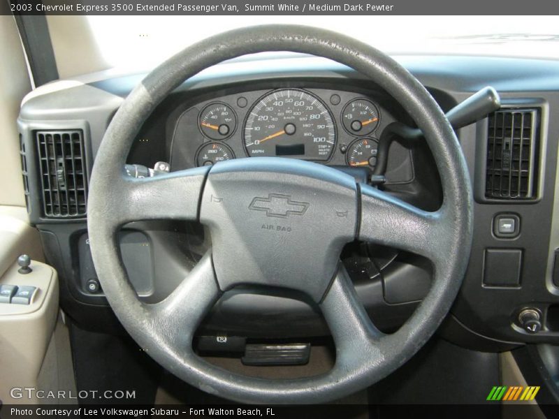 Summit White / Medium Dark Pewter 2003 Chevrolet Express 3500 Extended Passenger Van