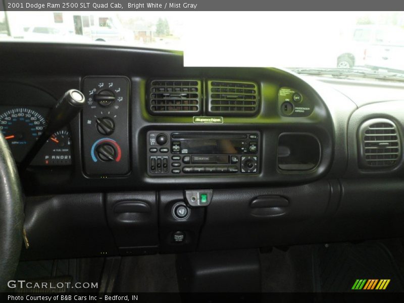 Bright White / Mist Gray 2001 Dodge Ram 2500 SLT Quad Cab